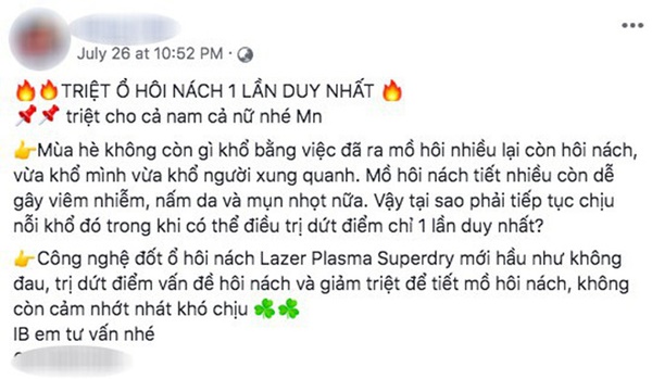 Rùng mình với hình ảnh đốt ổ hôi nách lan truyền trên mạng xã hội, nhìn thôi cũng thấy đau nhưng nhiều chị em vẫn cắn răng làm-3