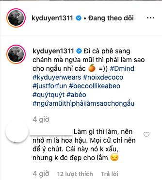 Vô tư đăng ảnh ngoáy mũi nơi công cộng, Kỳ Duyên lập tức bị nhắc nhở: Làm gì thì làm, nên nhớ mình là Hoa hậu-4