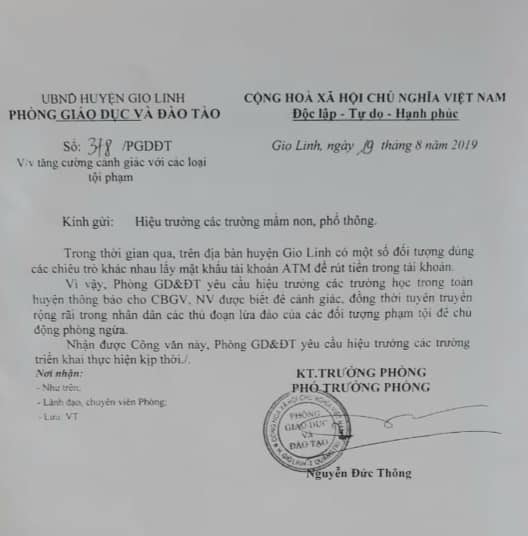 Sau cú điện thoại của kẻ xưng sếp lớn, 4 cô giáo ở Quảng Trị bị mất 66 triệu-3