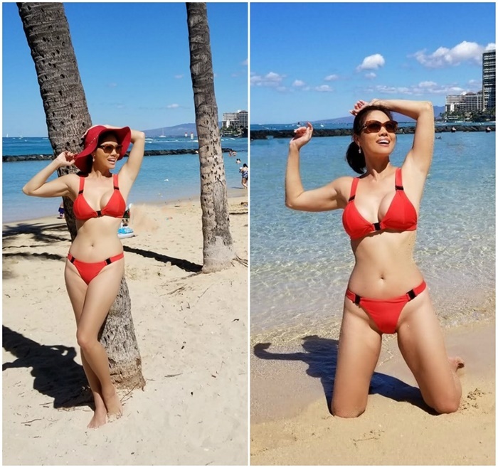 Nữ ca sĩ Việt 3 đời chồng khoe bikini nóng bỏng ở tuổi 46-1