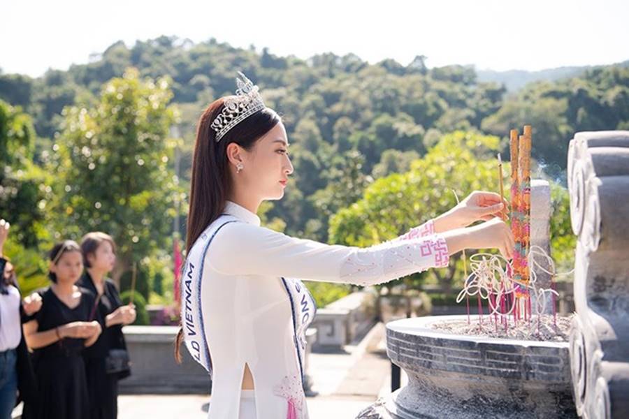 Hoa hậu Lương Thuỳ Linh thả dáng giữa chốn bồng lai tiên cảnh của Cao Bằng-3