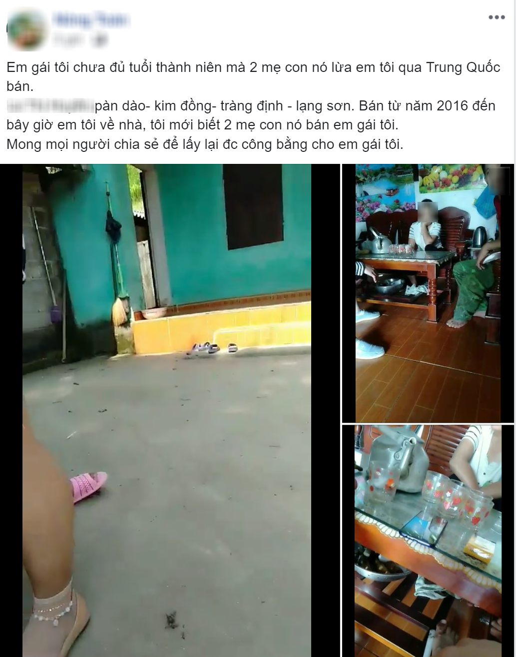 Mất tích hơn 3 năm, cô gái Lạng Sơn trở về cả nhà mới tả hỏa phát hiện bị người quen bán sang Trung Quốc?-1