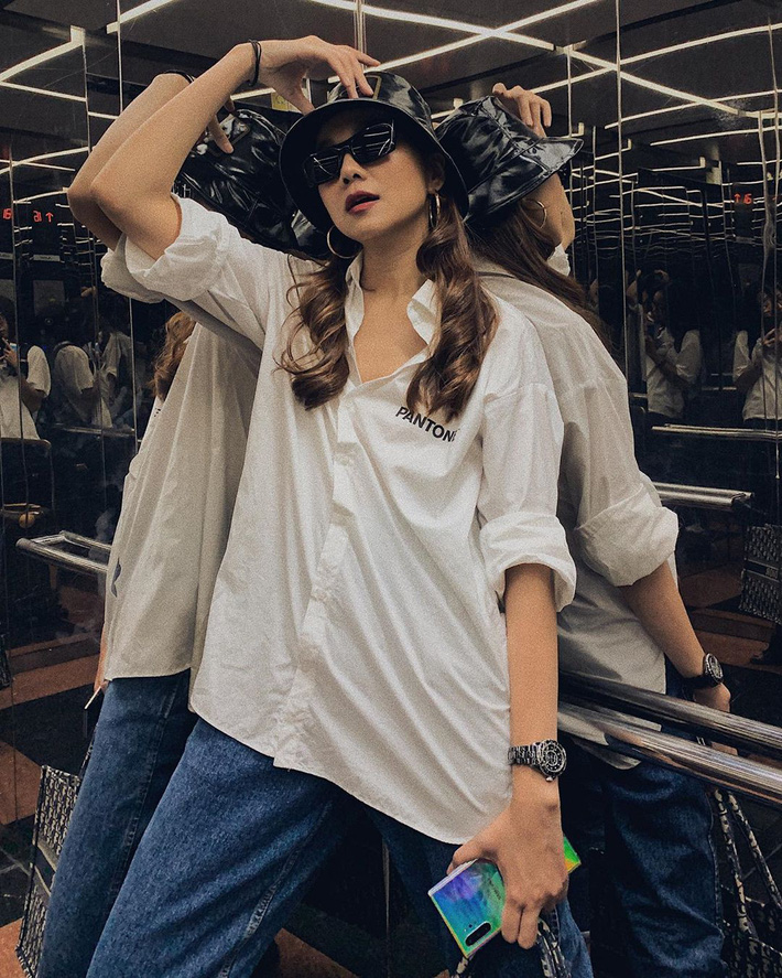 Hậu Về nhà đi con Bảo Thanh, Thu Quỳnh diện đồ đơn giản mà cá tính chẳng thua gì các chân dài Vbiz-7