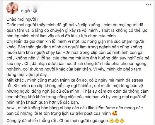 Nữ đại úy công an phủ nhận việc đe dọa rồi xin lỗi người đăng tải clip-1