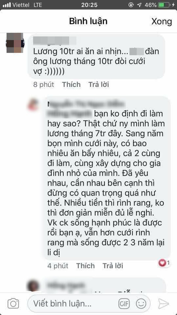 Đàn ông lương tháng 10 triệu mà đòi cưới vợ? - câu nói của cô gái gây tranh cãi trên mạng xã hội-1