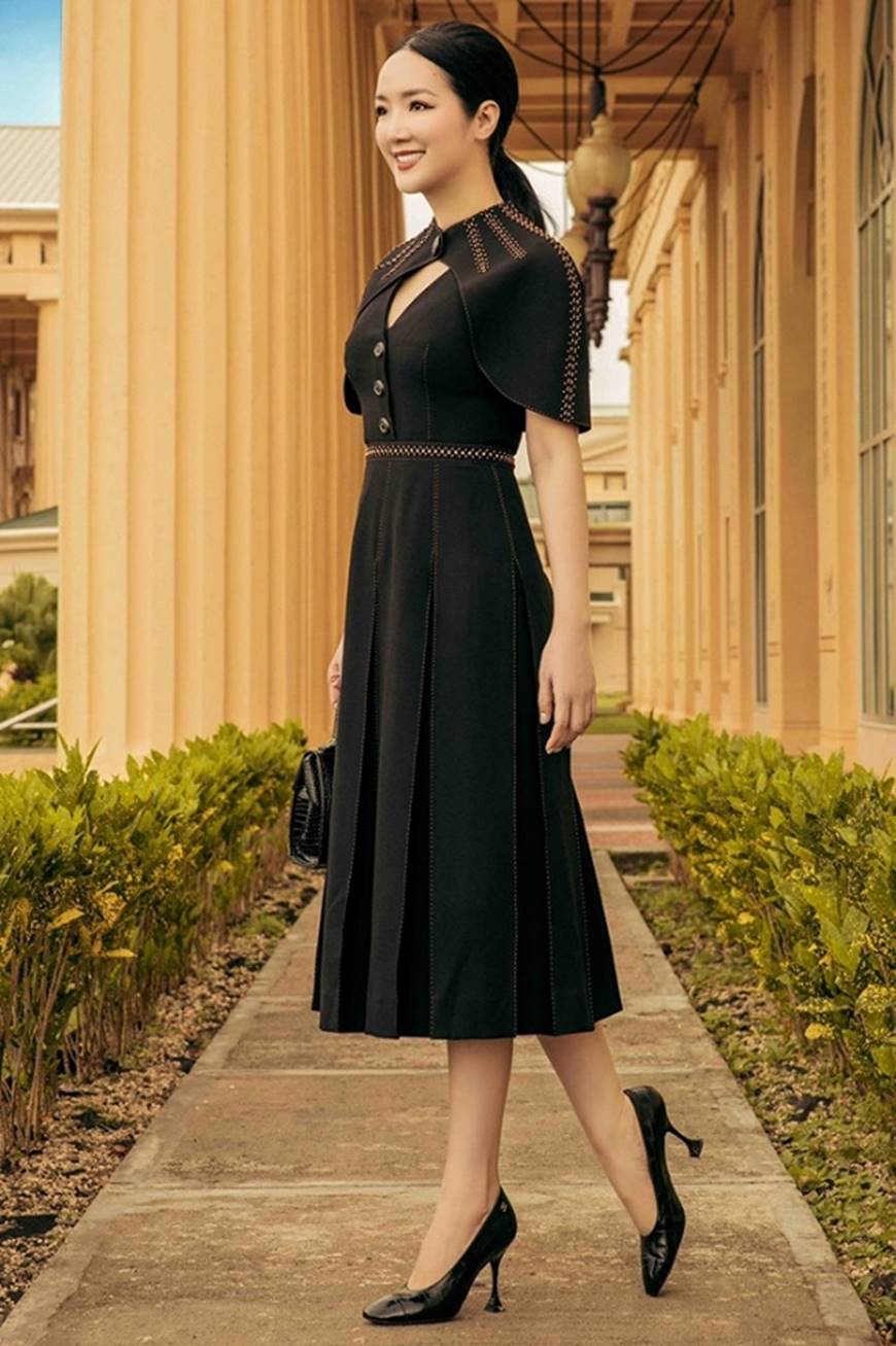 Hoa hậu Đền Hùng Giáng My toát lên phẩm chất quý cô khi dạo bước ở phủ tổng thống Palau-4