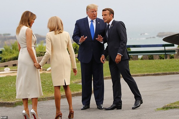 Đọ sắc cùng Đệ nhất phu nhân Mỹ, vợ Tổng thống Pháp tự tin rạng ngời, không hề bị lép vế nhờ chi tiết tinh tế này-3