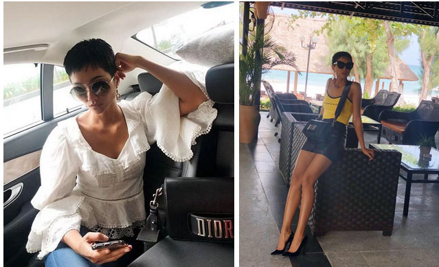 Từng là hoa hậu nghèo nhất Vbiz với giày 80k và áo phông đi mượn, giờ đây HHen Niê đã quen thuộc với việc dát đồ hiệu lên người-4