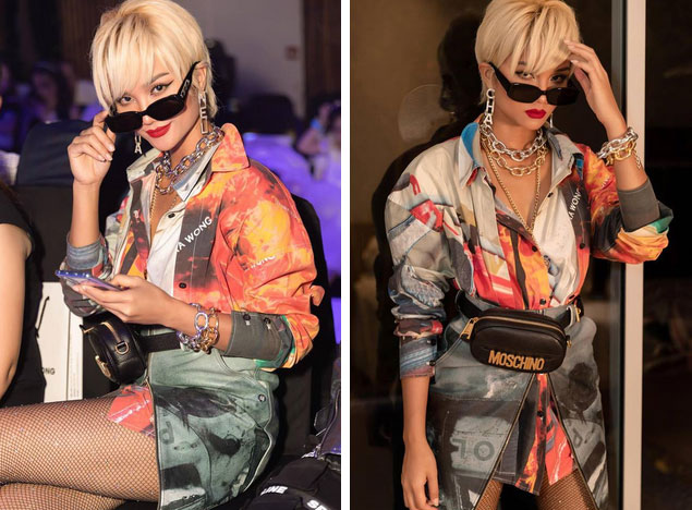 Từng là hoa hậu nghèo nhất Vbiz với giày 80k và áo phông đi mượn, giờ đây HHen Niê đã quen thuộc với việc dát đồ hiệu lên người-11