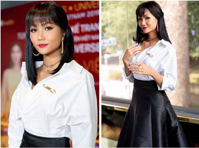 Từng là hoa hậu nghèo nhất Vbiz với giày 80k và áo phông đi mượn, giờ đây HHen Niê đã quen thuộc với việc dát đồ hiệu lên người-9