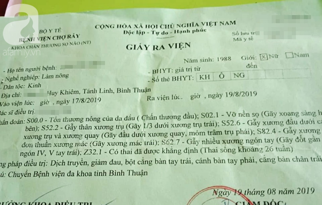 Nghi án vợ đang mang thai 7 tháng bị chồng hành hạ, đánh đập nhiều lần đến hỏng mắt, người chi chít vết thương-4