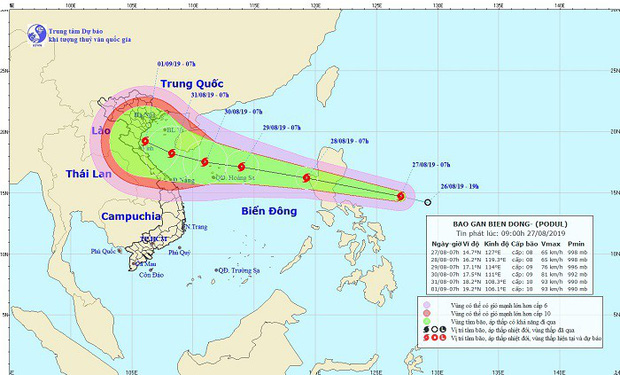 Bão Podul sẽ đổ bộ vào nước ta đúng dịp nghỉ lễ Quốc khánh 2/9?-1