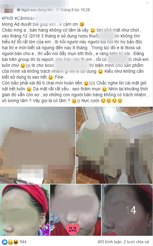 Dùng rượu thuốc bán tràn lan trên mạng để trị mụn, tái tạo da nhiều chị em rước họa nát mặt-1