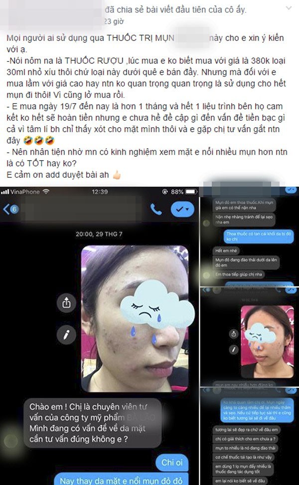 Dùng rượu thuốc bán tràn lan trên mạng để trị mụn, tái tạo da nhiều chị em rước họa nát mặt-3