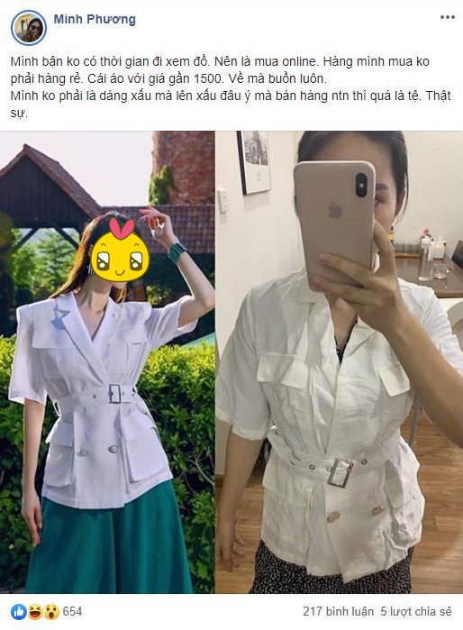 Đặt mua online chiếc áo sang chảnh, mẹ trẻ choáng váng với hàng nhận được, dân mạng lại bất ngờ khi biết giá tiền-1