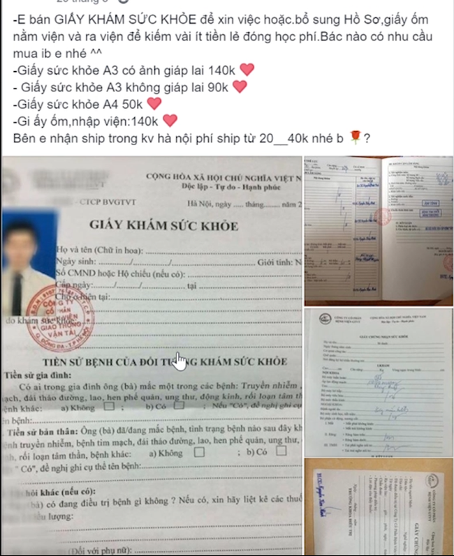 Giấy khám sức khoẻ bán la liệt, Thượng đế không cần nhấc chân ra bệnh viện cũng có sức khoẻ đủ chuẩn đi làm-3