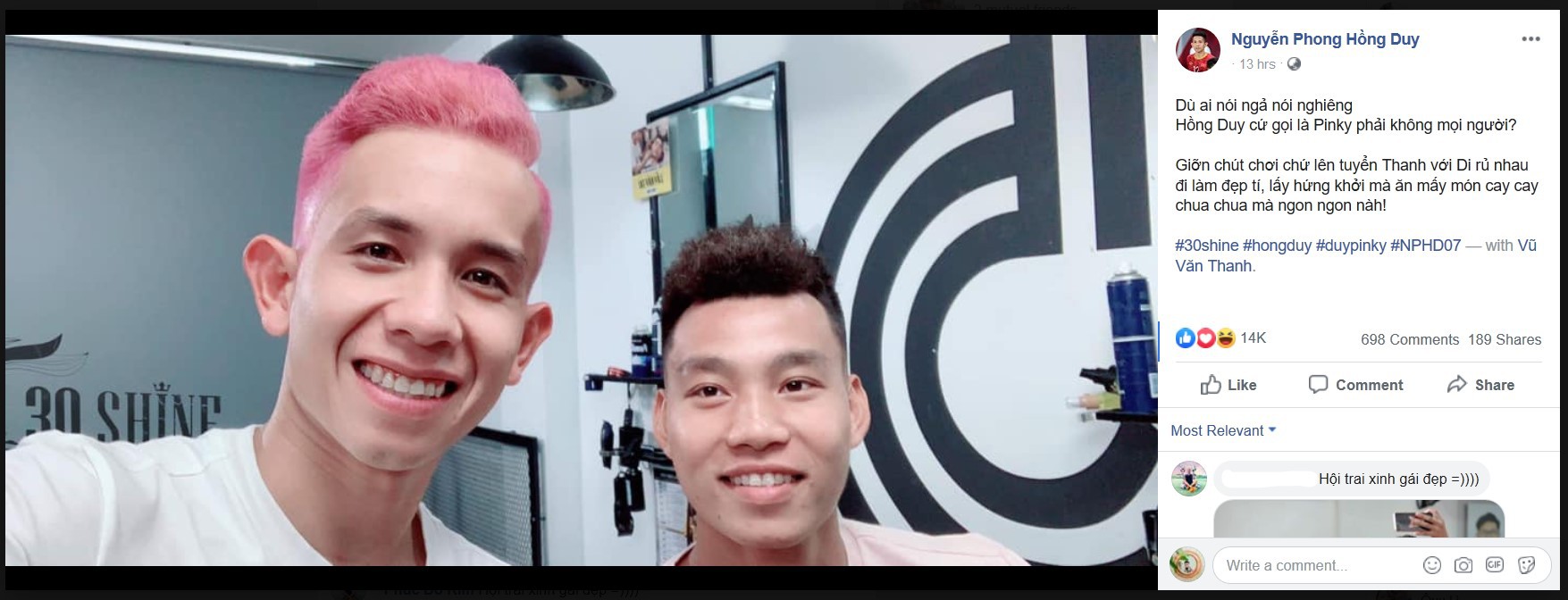 Văn Thanh, Hồng Duy khoe kiểu tóc mới trước trận đấu với Thái Lan-2