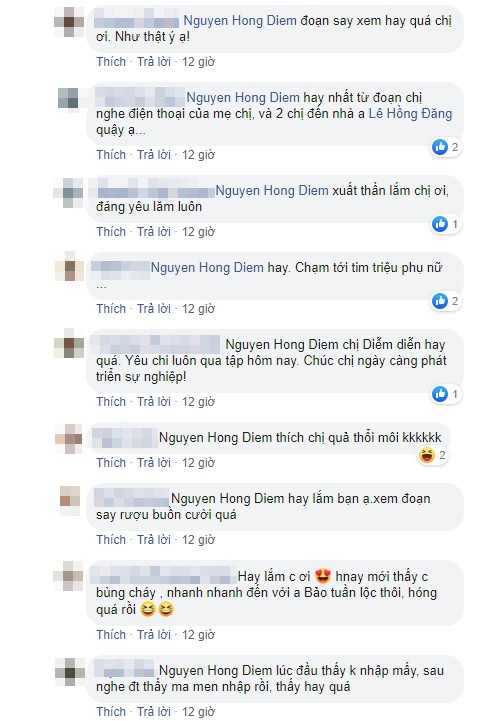 Xem Hồng Diễm diễn quá hay trong Hoa hồng trên ngực trái, tình địch cũ Lan Phương cũng phải thốt ra một điều-4