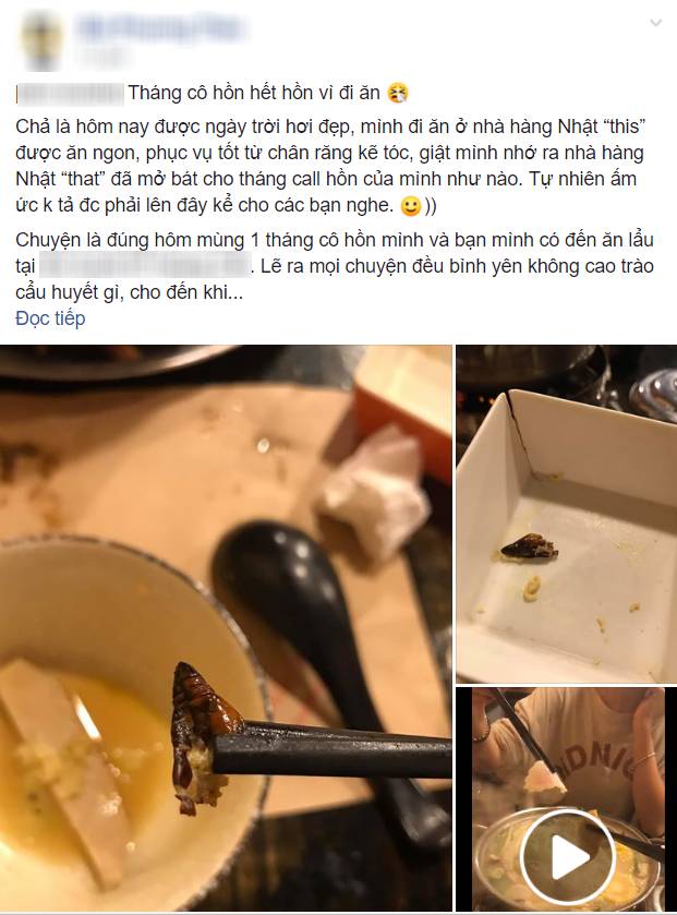 Cắn phải con gián béo ngậy trong nồi lẩu ở nhà hàng Nhật, cô gái hãi hùng đăng đàn nhưng dân mạng có thái độ bất ngờ-1