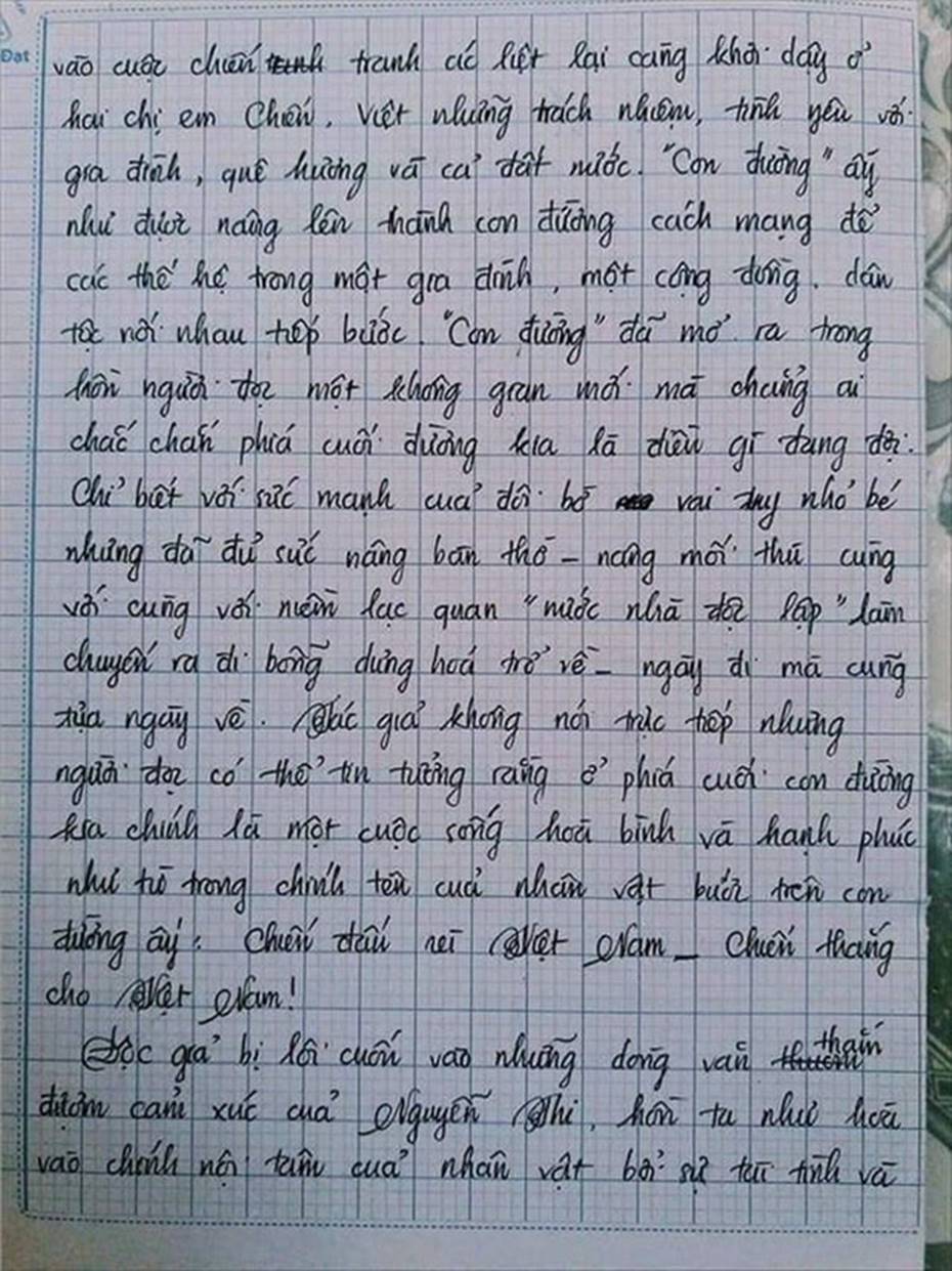 Nam sinh gây sốt với bài văn dài 18 trang, cô giáo đọc xong không biết phải phê gì vì quá xuất sắc!-13