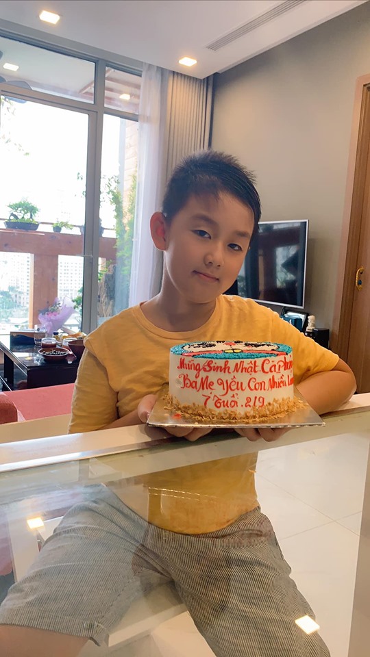Lê Phương tổ chức sinh nhật 7 tuổi giản dị cho con trai Cà Pháo-1
