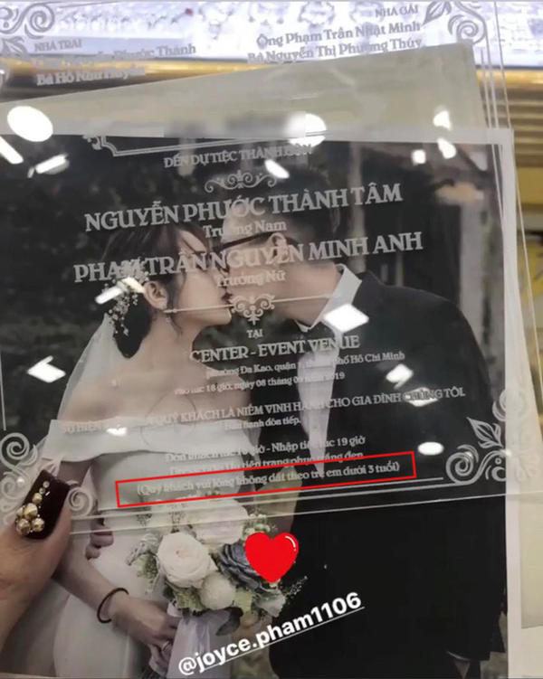 Đám cưới con gái của đại gia Minh Nhựa gây tranh cãi khi tuyên bố Không phục vụ trẻ em dưới 3 tuổi-3