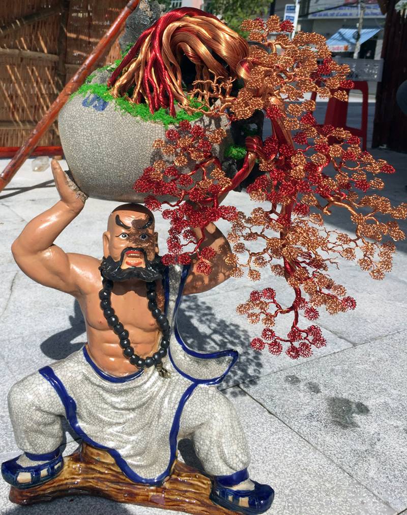 Hot boy An Giang hô biến sợi dây đồng thành cây bonsai dáng lạ-6