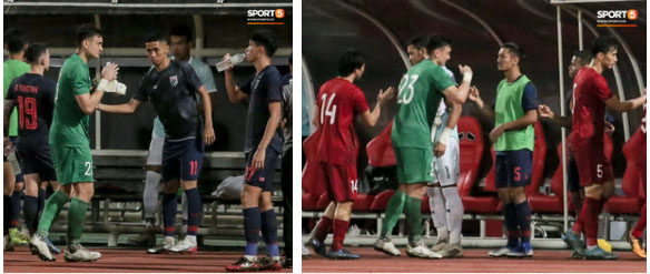 Công Phượng trò chuyện, nắm chặt tay Messi Thái Lan trước những cái nhìn kỳ lạ của đồng đội-8