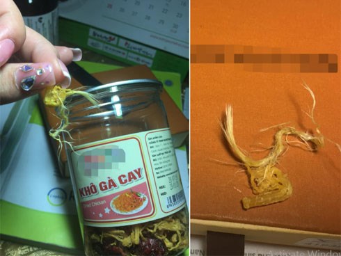 Mua khô gà lại gặp vật thể lạ, cô nàng không được dân mạng an ủi mà còn bị nói thế này