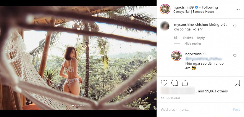 Ngọc Trinh đáp trả gay gắt vì bị nói không biết xấu hổ khi khoe ảnh bikini gợi cảm-6