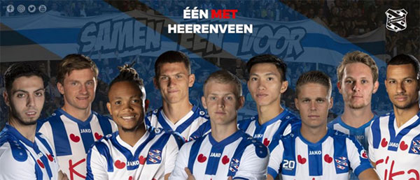 Văn Hậu có vị trí đẹp trong ảnh giới thiệu SC Heerenveen-1