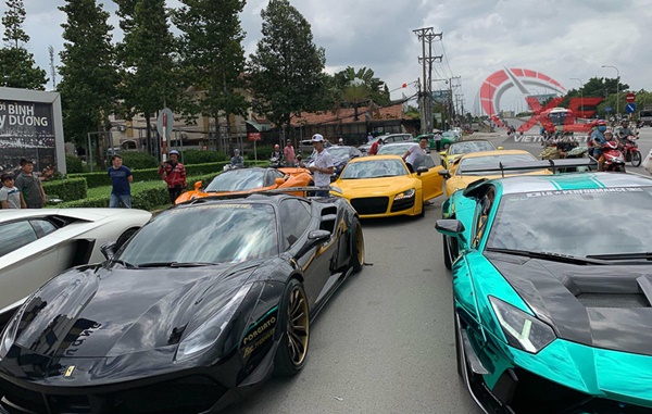 Cường Đô la và dàn siêu xe đình đám nhất Việt Nam đổ về Bình Dương-4