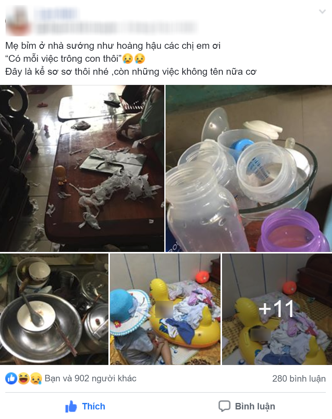 Bận bù đầu vẫn bị bảo có mỗi việc trông con, mẹ trẻ gửi ngay những hình ảnh này cho chồng, hội chị em hả hê ra mặt-1