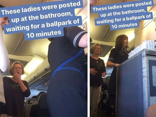 Cặp đôi làm chuyện ấy trong nhà vệ sinh máy bay khiến nhiều hành khách phải chờ đợi, lúc bước ra xấu hổ không dám nhìn ai-2