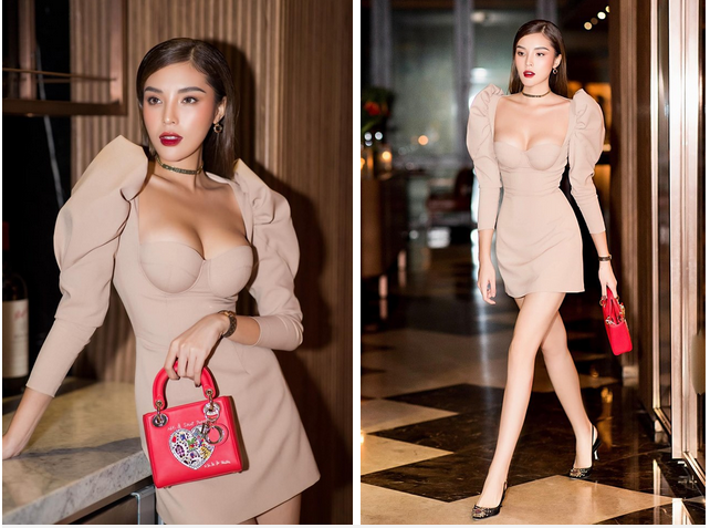Diện cùng một mẫu váy: Lan Ngọc gợi cảm vừa đủ, nhưng quay sang Kỳ Duyên lại như thể vòng 1 sắp tuôn trào-1