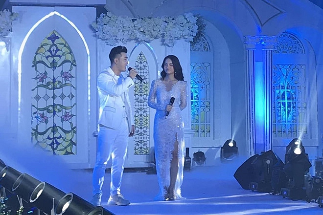 Trấn Thành, Phạm Quỳnh Anh dự lễ cưới con gái Minh Nhựa-7