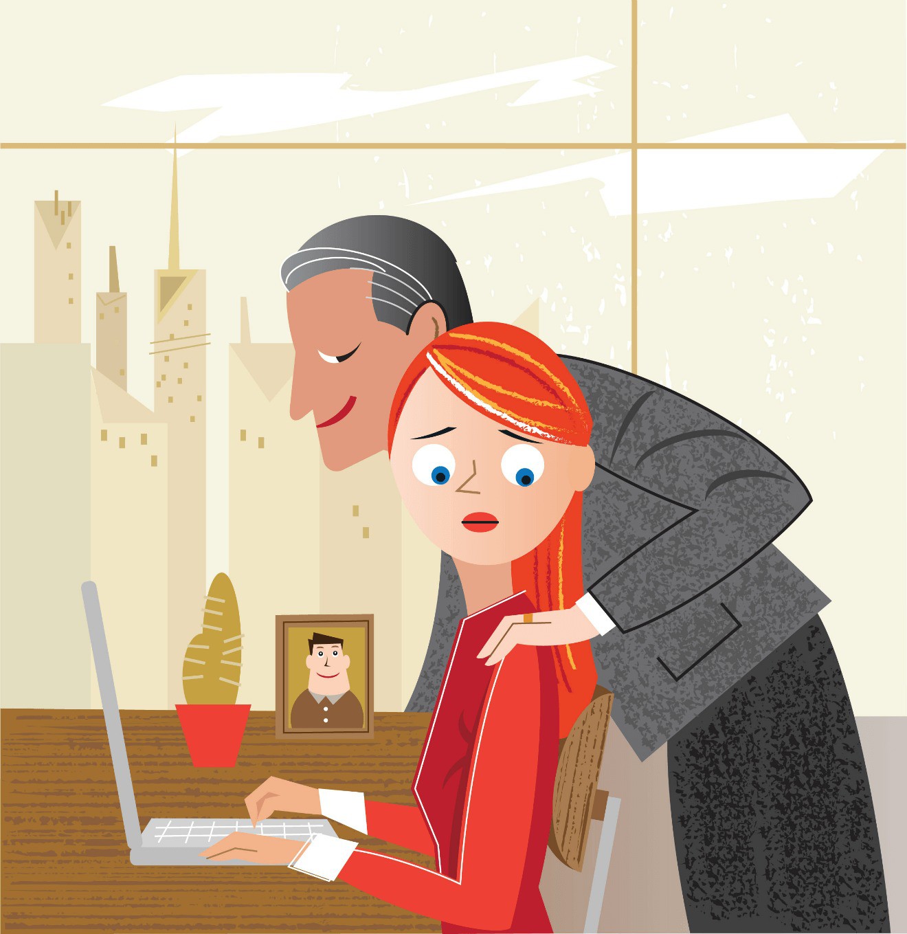 Đối phó với những kẻ quấy rối tình dục nơi công sở, dù có là sếp chị em cũng tuyệt đối đừng cam chịu!-2