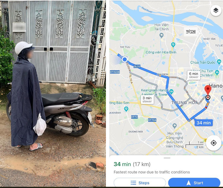 Bất chấp mưa gió, chàng trai vượt 17km mang đồ ăn cho người yêu vì nhà không có ai, cái kết đắng khiến ai cũng cười bò-2