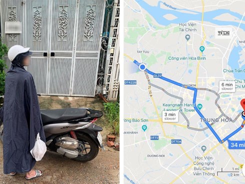 Bất chấp mưa gió, chàng trai vượt 17km mang đồ ăn cho người yêu vì 