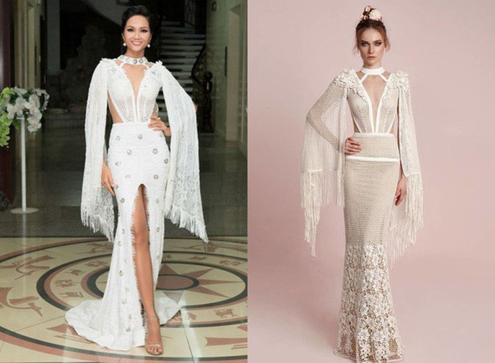 Hóa ra bộ cánh khiến HHen Niê nhấp nhổm không yên trên truyền hình chỉ là hàng nhái của siêu mẫu Elsa Hosk-10