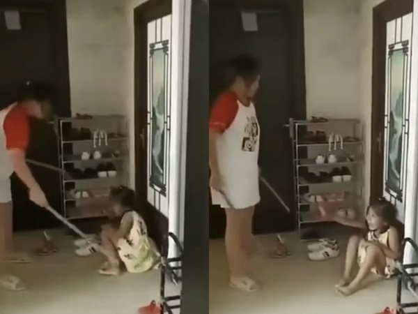 Phẫn nộ người mẹ dùng gậy đánh con như động vật, bố thản nhiên ngồi nói: Đánh nữa đi-2