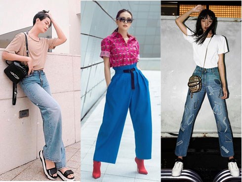 Đào Bá Lộc học hội chị em cách hack chân dài trông như cao m8 với chiếc quần jeans ống rộng