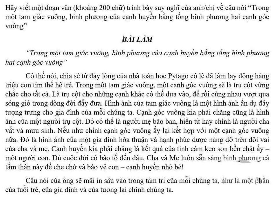 Giáo viên ra đề Văn không đỡ nổi nhưng bài làm của học sinh mới thực sự khiến người người nể phục-2