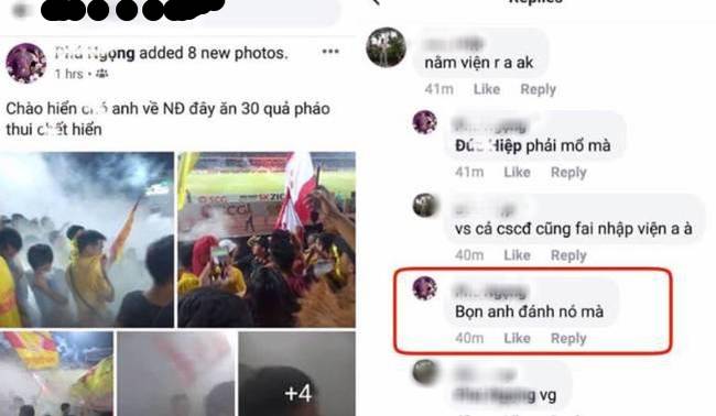 Dân mạng khoanh vùng nam thanh niên nghi đốt pháo sáng khiến một phụ nữ bị thương tại sân Hàng Đẫy-2