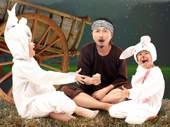 Bộ ảnh đón Tết Trung thu đẹp như cổ tích của gia đình Lâm Vĩ Dạ-4