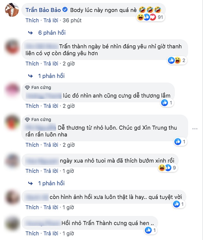 Hé lộ ảnh đón Trung thu từ hồi bé xíu, Trấn Thành vẫn bị fan bóc mẽ: Bé đã Vline rồi, giờ có vợ xong thành Oline”-2