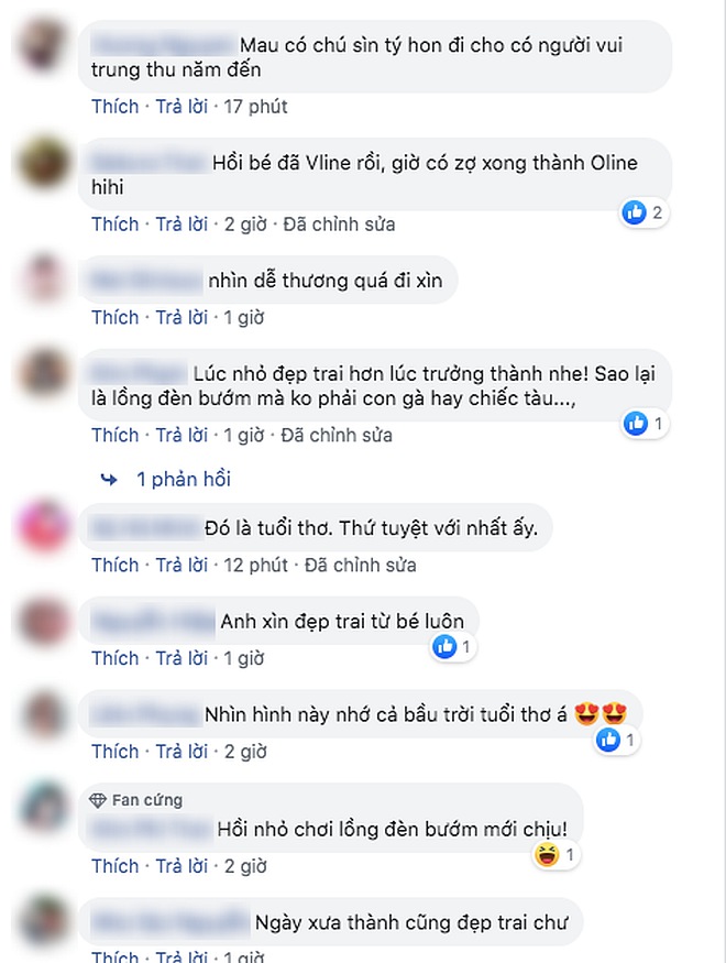 Hé lộ ảnh đón Trung thu từ hồi bé xíu, Trấn Thành vẫn bị fan bóc mẽ: Bé đã Vline rồi, giờ có vợ xong thành Oline”-3