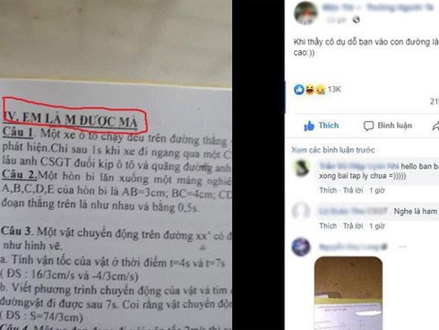 Sợ học sinh nản chí với bài khó, cô giáo chỉ thay đổi một vài từ trong bài tập về nhà khiến học sinh không làm cũng không được