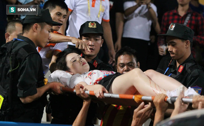 Khởi tố vụ đốt pháo sáng khiến một CĐV bị thương trên sân Hàng Đẫy-1