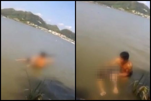 Chàng trai nhảy hồ tự tử vì bạn gái đòi chia tay, cái kết không ngờ khiến dân mạng cười nắc nẻ-1